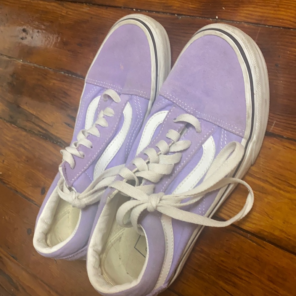 Vans light purple shoes